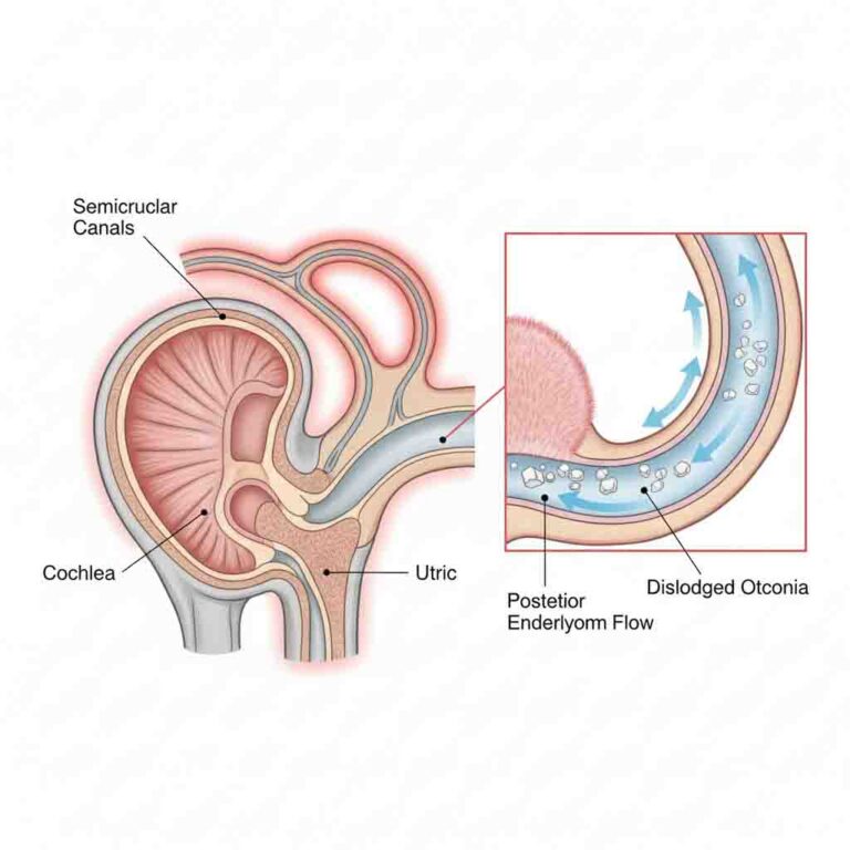 Diagram of the causes of BPPV